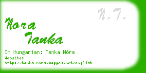 nora tanka business card