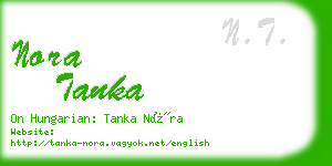 nora tanka business card